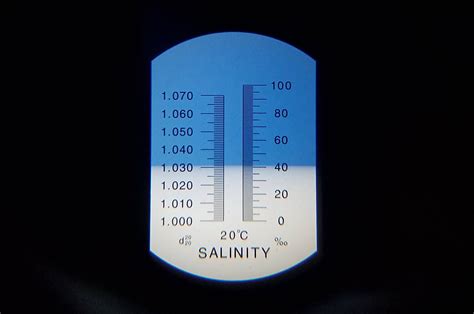 how does a refractometer work to measure salinity|salinity refractometer reading explanation.